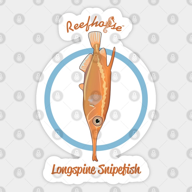Longspine Snipefish Sticker by Reefhorse